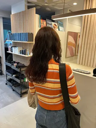 セミロング 冨井 ほのかのヘアスタイル