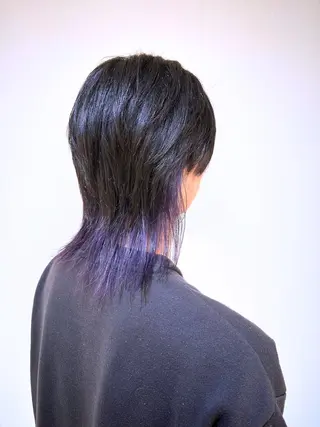 ミディアム インナーカラー 💎しまだゆうかのヘアスタイル