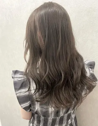 セミロング カラー シール、 ハネエクステのヘアスタイル