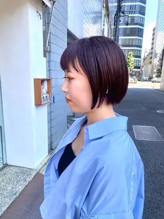 ショート カラー 安永 涼のヘアスタイル