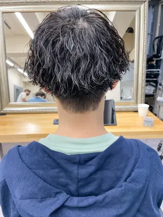 ショート パーマ メンズ メンズパーマ メンズ特化ryoのヘアスタイル