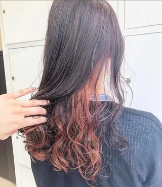 ロング カラー 🦋ミルクティーベー ジュ🦋mayukiのヘアスタイル