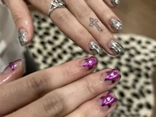 ネイル 🤎mini 🤍可愛らしいネイルのネイルデザイン