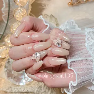 ネイル 23時まで❤︎韓国、 ワンホンネイルのネイルデザイン