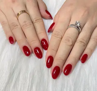 ロング カラー ネイル Q Free nailsのネイルデザイン