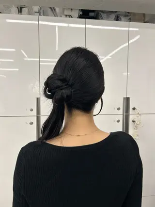 ヘアアレンジ 韓国ヘア/顔周り ヘアセット/加藤優里のヘアスタイル