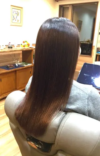 ロング カラー Annon プライベートサロンのヘアスタイル