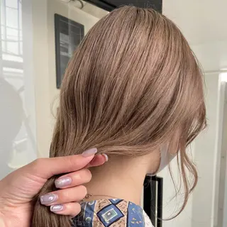 セミロング カラー yuna/ボブカット /ハイトーンカラーのヘアスタイル