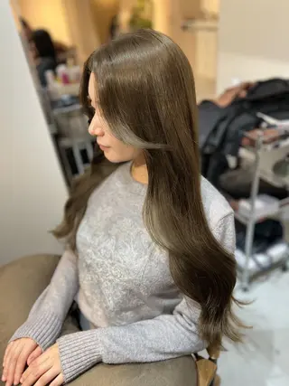 ロング カラー ヘアアレンジ ✨韓国/外国人風✨ 江原巧のヘアスタイル