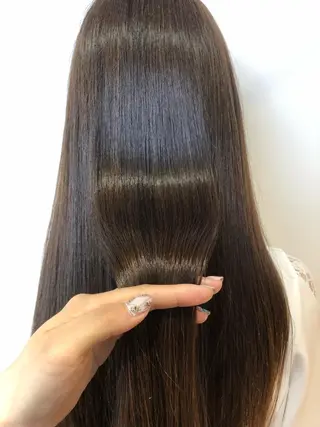 ロング 青野 文香のヘアスタイル