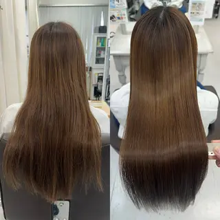 ロング 山崎結菜 🫧透明感カラーのヘアスタイル