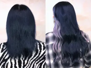 ロング MEI💫銀座 エクステ/艶カラーのヘアスタイル