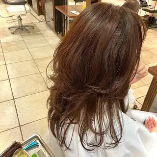 セミロング ヘアアレンジ 吉田 桃夏のヘアスタイル