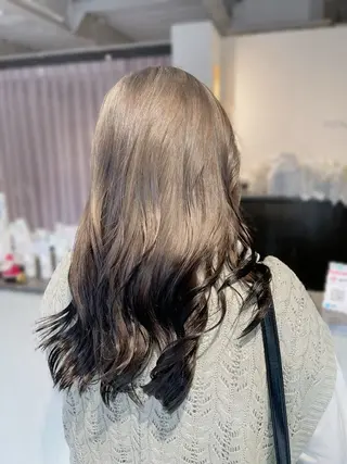 ロング カラー 💎韓国カラー Giness坂下巧のヘアスタイル