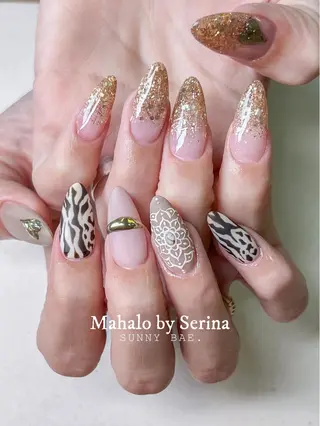 ミディアム カラー ネイル SUNNY BAE. SERINAのネイルデザイン