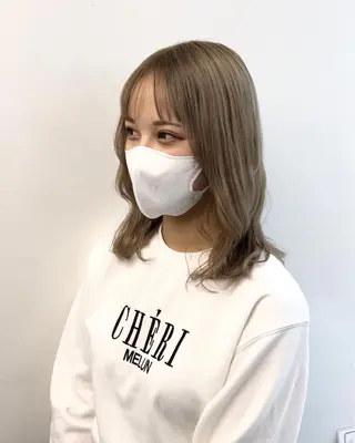 ミディアム カラー REFLECTION所属・ハイトーン /レイヤー/ふみやのヘアスタイル