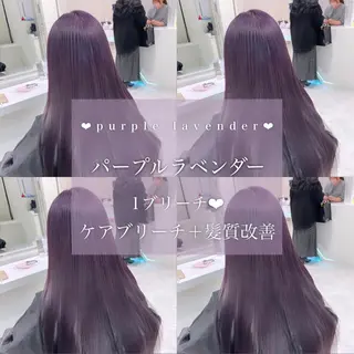 ロング カラー ヘアアレンジ 𝘳𝘺𝘰𝘬𝘢 髪質改善／ブリーチのヘアスタイル