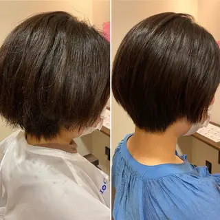 ショート ROOM所属・髪質改善・縮毛矯正/ 下村陽平のヘアスタイル