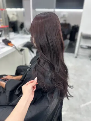 ロング カラー パーマ ヘアアレンジ メンズ キッズ ♥️韓国ヘア レイヤー♥️ゆりのヘアスタイル