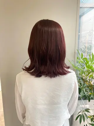 ミディアム カラー ヘアアレンジ ボブ /ニュアンス/ satomi🧸💖のヘアスタイル