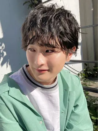 メンズ 🛑柔らか透明感 カラー🛑大谷のヘアスタイル