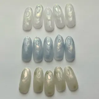 ネイル Ray. ちゅるん系ニュアンスのネイルデザイン