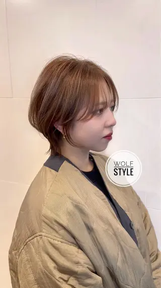 ショート カラー 艶カラー／艶髪/川上 慶貴のヘアスタイル