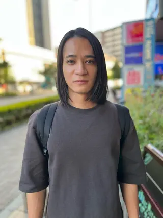 ミディアム パーマ メンズ トータルビューティー K:R鶴川のヘアスタイル