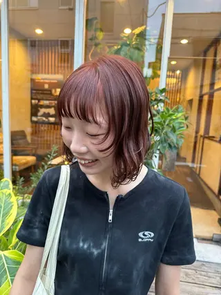 カラー MOK大阪梅田店 Asahiのヘアスタイル