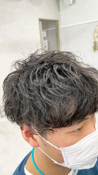 パーマ メンズ ⭐️ショート⭐️美髪 矯正⭐️水口陸のヘアスタイル