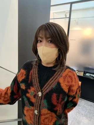 ミディアム GO TODAY SHAIRE SALON所属・miu （ミユ）のヘアスタイル