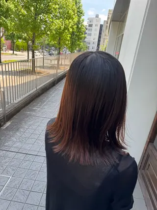 セミロング オノ ソウイチロウ/ ブリーチ/パーマのヘアスタイル