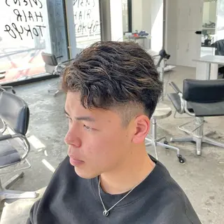 ショート カラー パーマ メンズ メンズ特化美容師/ 藤戸 椋のヘアスタイル