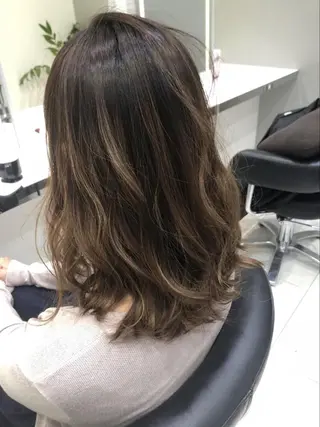 ロング 岸 保奈美のヘアスタイル