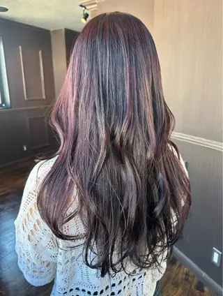 セミロング カラー パーマ ヘアアレンジ 🌿Rina 🌙当日予約OK🌙のヘアスタイル