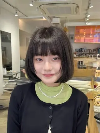 ショート カラー SALOWIN新宿三丁目【サロウィン】所属・レイヤー🔶髪質改善 🔶透明感カラー青木のヘアスタイル