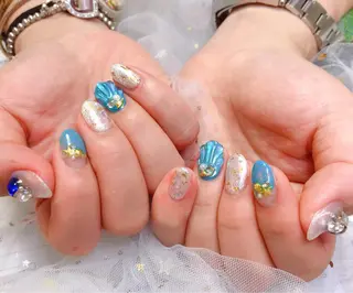 カラー ネイル Q Free nailsのネイルデザイン