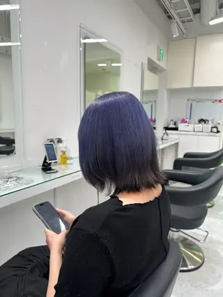 セミロング カラー ❄最強かわいいカラー ❄️MINA❄️のヘアスタイル