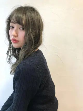 ミディアム カラー メンズカット特化柏駅 徒歩3分LOUのヘアスタイル