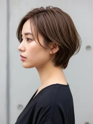 ショート とびまつ /ショート/脱白髪染のヘアスタイル