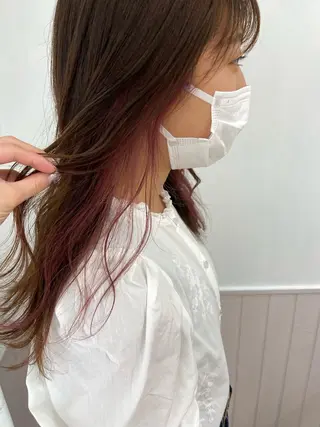 ロング カラー パーマ ヘアアレンジ メンズ キッズ ネイル マツエク・マツパ 横浜Bob美容師🤎 ERINAのヘアスタイル