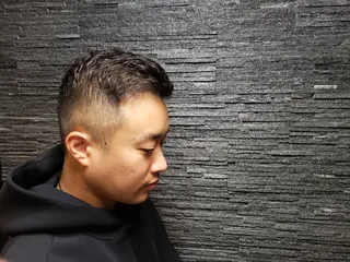 ショート パーマ メンズ barber shopのヘアスタイル