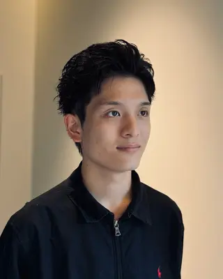 ショート パーマ メンズ スパイキーショート 大人パーマ 丸山のヘアスタイル