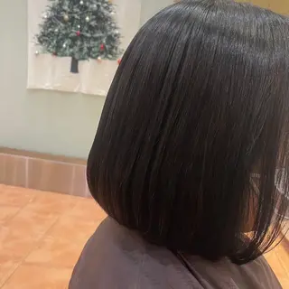 ミディアム カラー 佐藤 綾のヘアスタイル