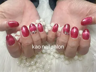ネイル kao nail マグネット/長さだしのネイルデザイン