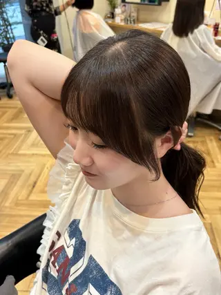 ロング 鎌取/透明感カラー /ボブ/顔まわりのヘアスタイル