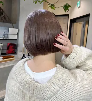 ショート カラー ナツミ/透明感カラー /酸性ストレートのヘアスタイル