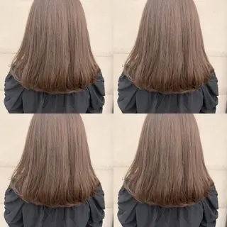 ミディアム カラー 透明感/オリーブ/ グレージュ/YUKAのヘアスタイル