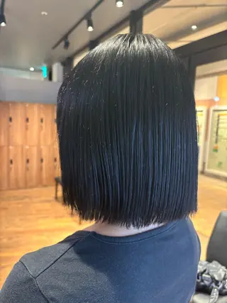 ショート カラー 🎀ワンレンボブ🎀 ワンカラー　あゆみのヘアスタイル