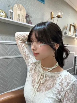 ロング レイヤー/顔周り /ボブ/銀座/サラのヘアスタイル